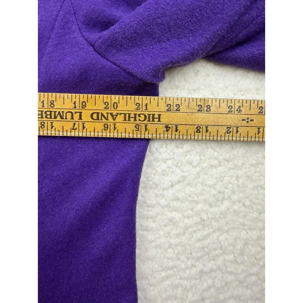 Bob Mackie Blazer Purple Wool Blend Art To Wear Boho Mod Retro Paisley Jacket L - Picture 9 of 10